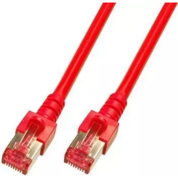 EFB Elektronik Cable de red RJ45 ECOLAN Cat.6 S/FTP LSZH rojo 0,5m