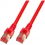 EFB Elektronik Cable de red RJ45 ECOLAN Cat.6 S/FTP LSZH rojo 0,5m