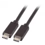 EFB Cable USB 3.2 Gen 1 SuperSpeed, USB-C macho a USB-C macho, 3A, 5Gbps, 2m, Negro