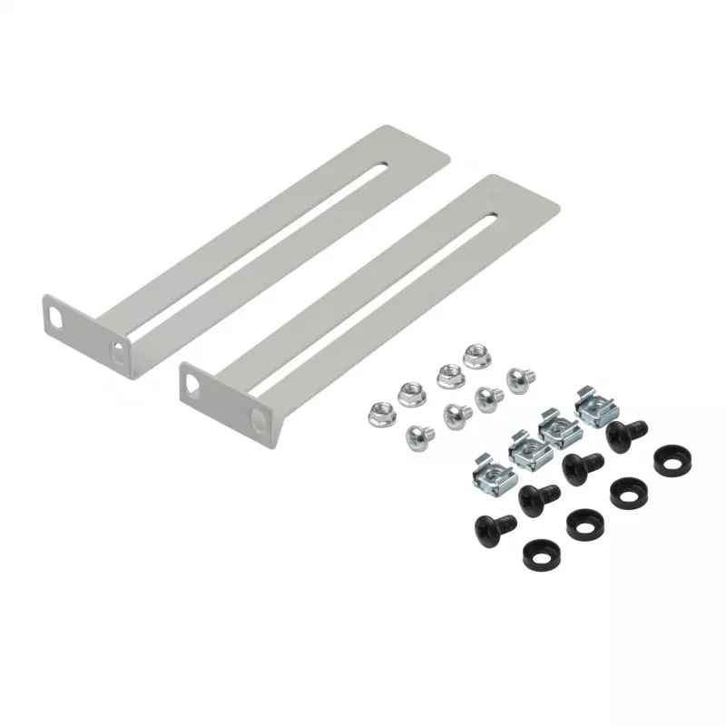 EFB-Elektronik Juego de escuadras para bandejas 1/2/3HE, 2 uds., RAL7035 gris claro