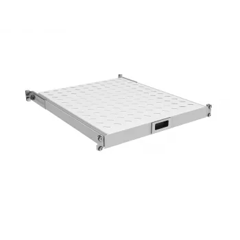 EFB Bandeja extraíble 19 pulgadas 1U, profundidad 550-650 mm, capacidad de carga 30 kg, RAL7035 gris claro