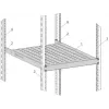 EFB Electronics Estante fijo 19 pulgadas 1U, profundidad de montaje 750-850 mm, capacidad de carga 120 kg, profundidad de armario 1000 mm, RAL 7035 gris claro