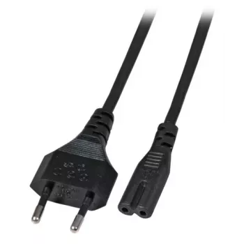 EFB Elektronik Cable de alimentación Euro-C7 180° negro 1 m 2 x 0,75 mm² EK502.1V2