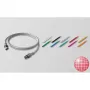 EasyLan Cable de parcheo PushPull IP20 Cat. 6A DualBoot 1m gris