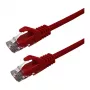 Latiguillo Grafenthal Cat6a U/UTP CU LSZH 0,25m rojo