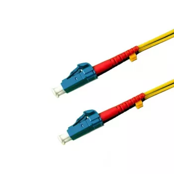 Grafenthal Cable de conexión de fibra óptica monomodo OS2 LC/UPC a LC/UPC dúplex 10m LSZH amarillo