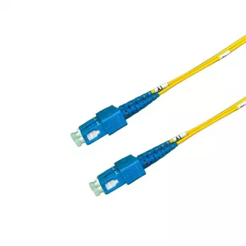 GRAFENTHAL Cable de Fibra Óptica Monomodo OS2 LC/UPC a LC/UPC Dúplex 1m Amarillo