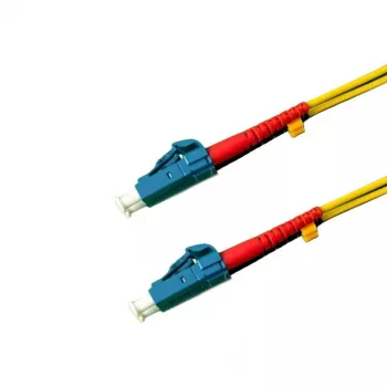 Cable de fibra óptica GRAFENTHAL OS2 monomodo LC-LC dúplex 1m LSZH amarillo