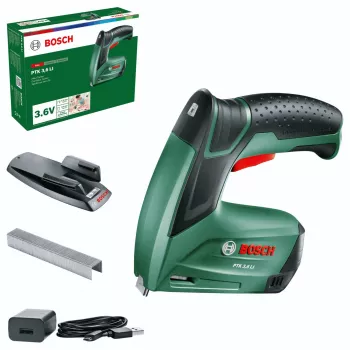 Bosch Home and Garden PTK 3.6 LI Grapadora a batería con batería y cargador
