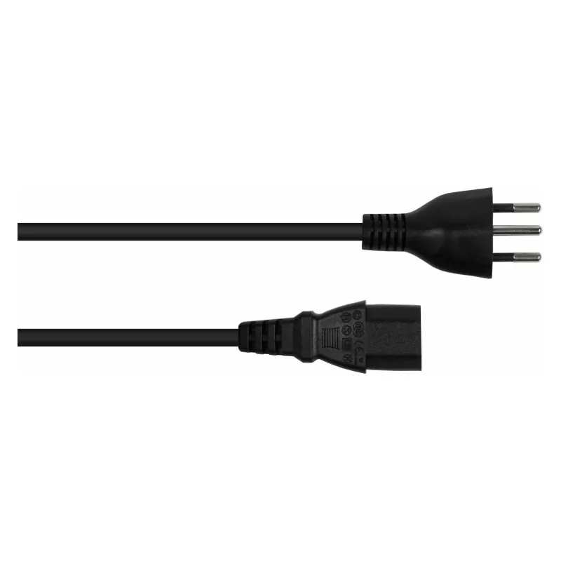 Kabelmeister Cable de Alimentación Suizo Type J SEV 1011 a IEC C13 Negro 1,8m