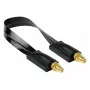 Kabelmeister Pasamuros coaxial de RF, conector SMA hembra a conector SMA hembra, negro, 0,2 m