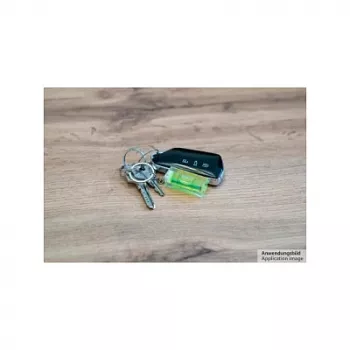 Kabelmeister Nivel de burbuja mini con llavero - negro