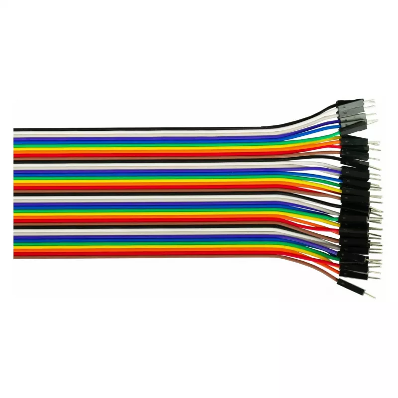 Kabelmeister Jumper Wire 40-Pin, cables separables para Arduino, Raspberry Pi, etc., macho a macho