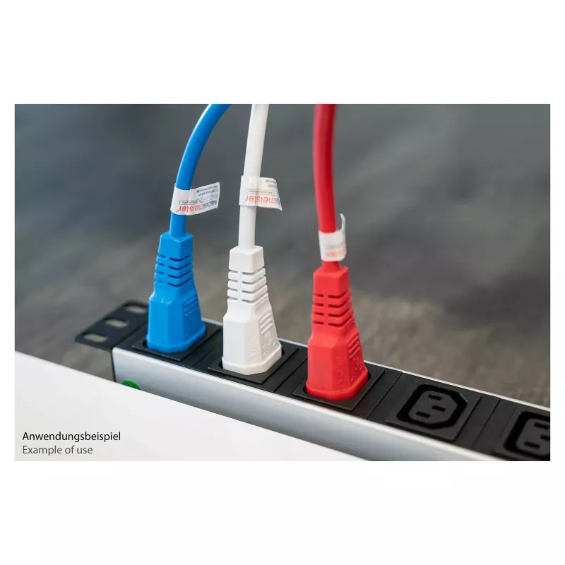 Kabelmeister Cable alargador IEC C14 a C13, azul, 1,8 m, 0,75 mm²
