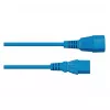 Kabelmeister Cable alargador IEC C14 a C13, azul, 1,8 m, 0,75 mm²