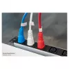 KABELMEISTER Cable alargador IEC C14 a C13, azul, 1,0 m, 1,00 mm², 10 A, 250 V