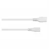 Kabelmeister alargador Euro clavija C8 a hembra C7, blanco, 0,5 m