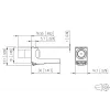 METZ CONNECT módulo coaxial conector macho IEC / conector hembra F 130898-03-I