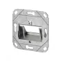 METZ CONNECT toma de pared empotrable Keystone UP0 2 puertos sin equipar blanco puro