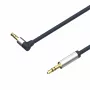 ShiverPeaks cable de audio jack 3,5mm, en ángulo/recto 0,7m - negro
