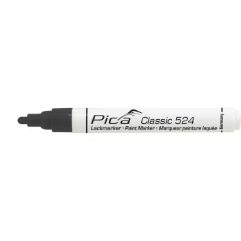 Pica Classic Industrial Rotulador de pintura, punta bala 2-4mm, Negro