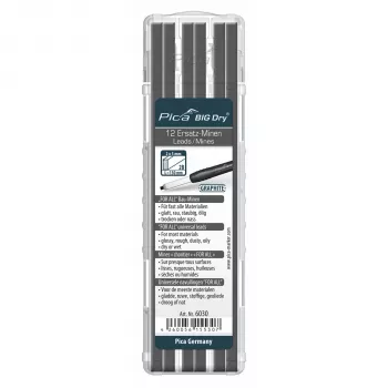 PICA-MARKER Pica BIG DRY Minas de recambio 2B Negro pack de 12 150 mm