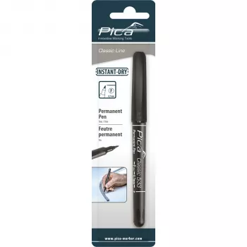 PICA-MARKER Pica rotulador permanente, 0,7 mm negro, envase individual