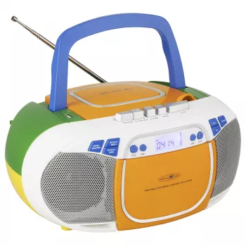 Reflexion RCR2880 reproductor de CD portátil con radio FM/AM, multicolor