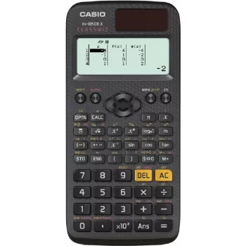 Calculadora científica Casio FX-85DE X ClassWiz negra con funda rígida