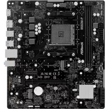 Placa base ASRock B550M-P AM4 mATX - chipset AMD B550, DDR4, PCIe 4.0