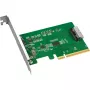 ICY DOCK EXLink MB409A5 Adaptador MCIO 8i (SFF-TA-1016) a PCIe 5.0 x8 con Redriver