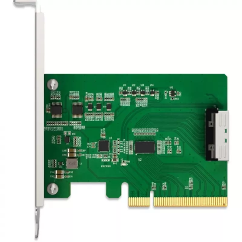 ICY DOCK EXLink MB409A5 Adaptador MCIO 8i (SFF-TA-1016) a PCIe 5.0 x8 con Redriver