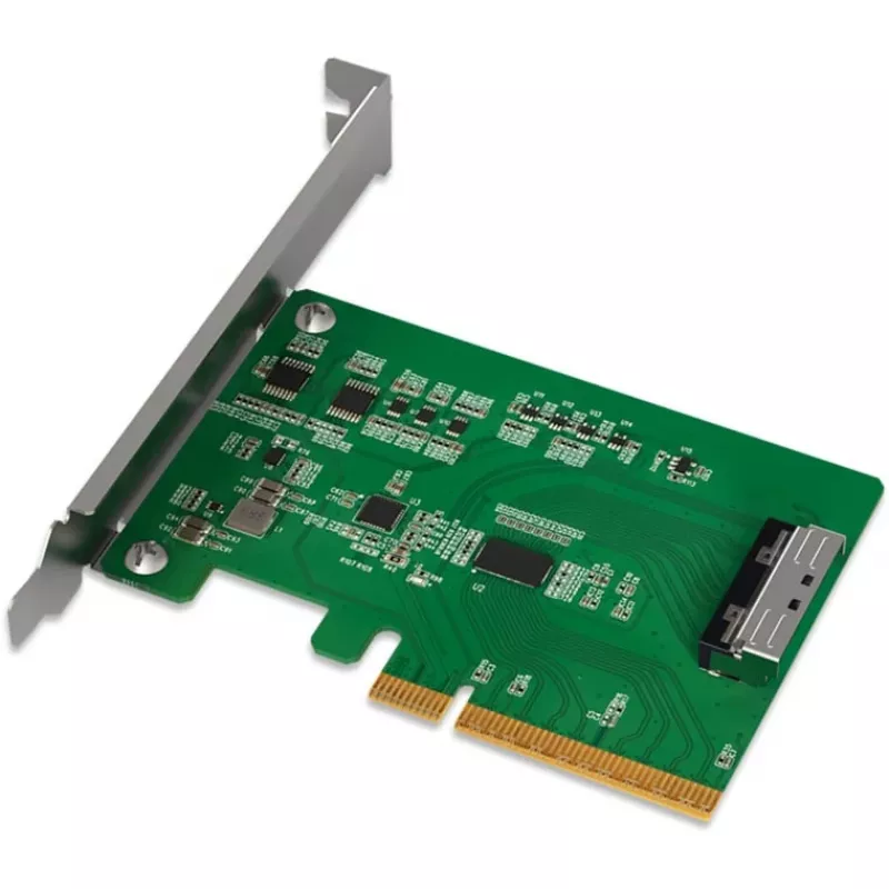 ICY DOCK EXLink MB409A5 Adaptador MCIO 8i (SFF-TA-1016) a PCIe 5.0 x8 con Redriver