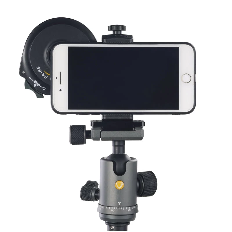 Vanguard VEO PA-65 Adaptador digiscoping para smartphone - Negro - 18 cm (7,1