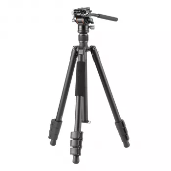 Vanguard VESTA GO 234AV10 Trípode de viaje, aluminio, Negro