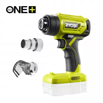 RYOBI One+ 18V Pistola de aire caliente a batería R18HG-0 (herramienta sin batería) - 250°C/460°C, 170 L/min