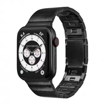 LAUT LINK 2.0 Correa para Apple Watch 42/44/45/49 mm (negra)