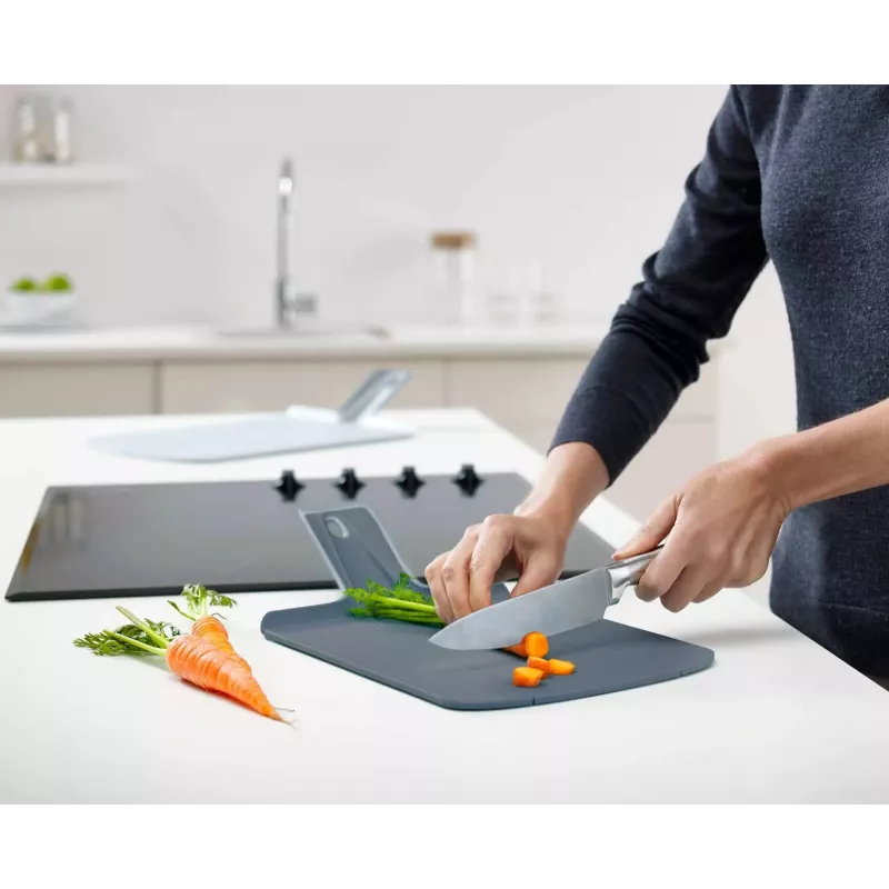Joseph Joseph Chop2Pot Plus set de 2 tablas de cortar azul