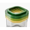 Joseph Joseph Multi-Prep Mini set de 3 utensilios de cocina, mini cortador manual con cortador en tiras y cortador grueso y fino, multicolor (20231)