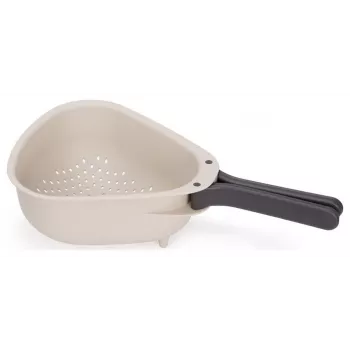 Joseph Joseph Droplet colador de cocina grande con mangos plegables, blanco (1000007)