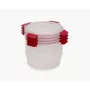 Joseph Joseph Nest Lock set de 4 recipientes para alimentos redondos de 1L rojo