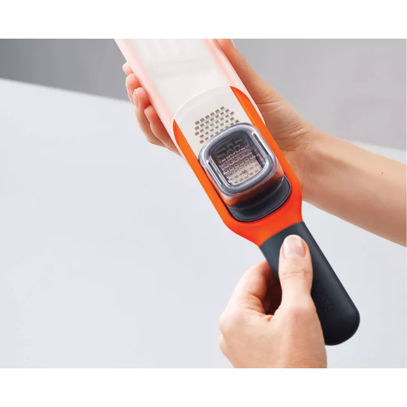 Joseph Joseph Handi-Grate mini rallador y rebanador 2 en 1 - naranja - acero inoxidable