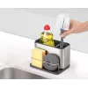 Joseph Joseph Surface organizador de fregadero de acero inoxidable, grande