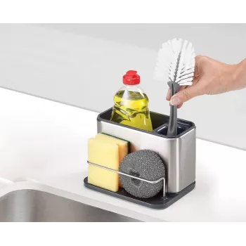Joseph Joseph Surface organizador de fregadero de acero inoxidable, grande