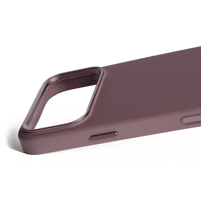 Mujjo Funda de piel para iPhone 17 Pro Max con MagSafe (Bronze Red)