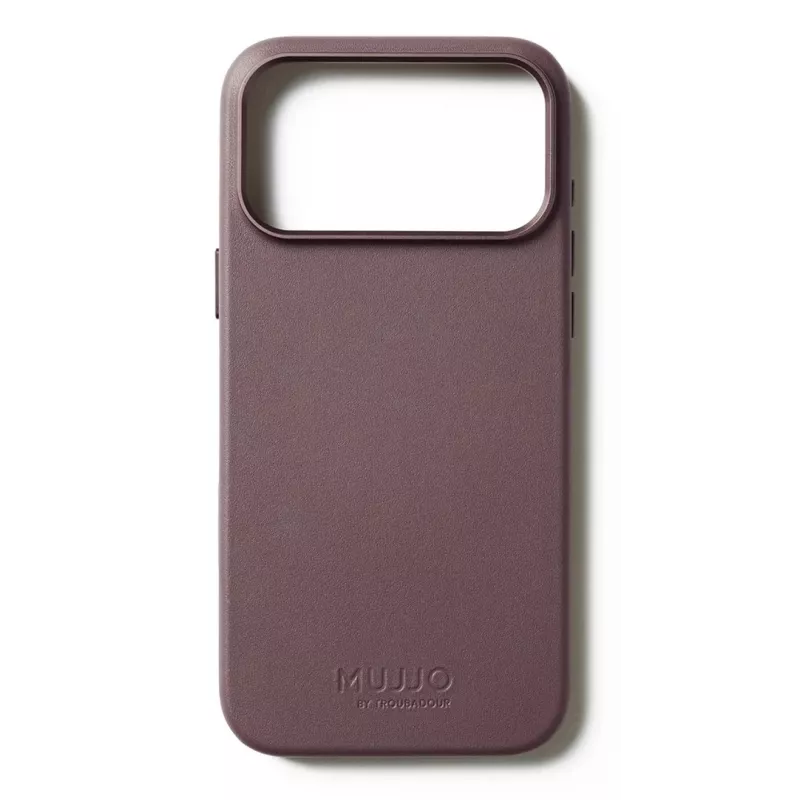 Mujjo Funda de piel para iPhone 17 Pro Max con MagSafe (Bronze Red)