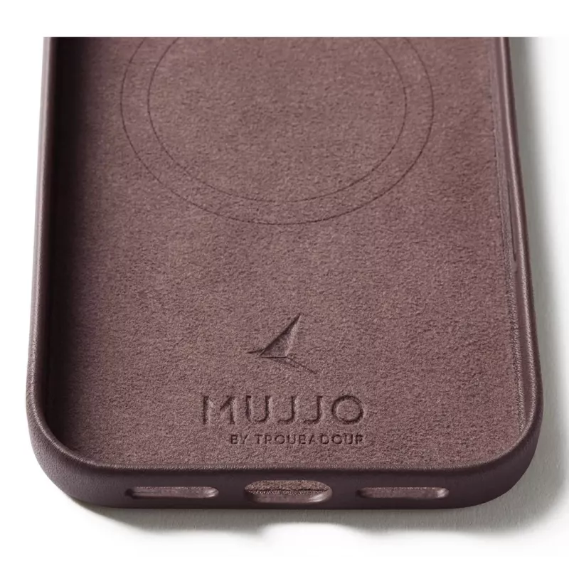 Mujjo Funda de piel para iPhone 17 Pro Max con MagSafe (Bronze Red)