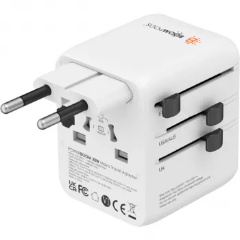 Boompods World Travel Plug 20W Blanco
