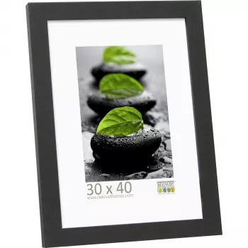 DEKNUDT S44CF2 Marco de fotos individual de madera 30x40 negro - Vertical y horizontal