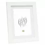 Deknudt S66KF1 P1 Marco de fotos de madera 30x45 blanco con paspartú
